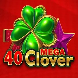 Official Slots logo: 40 Mega Clover by Amusnet Interactive at Robocat Casino