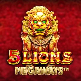 Official Slots logo: 5 Lions Megaways by Pragmatic Play at Robocat Casino