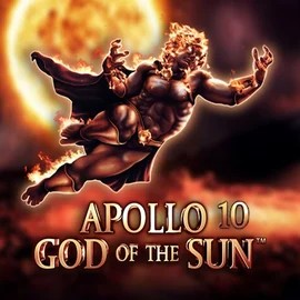 Slots logo of Apollo God of the Sun from Novomatic at Robocat Casino