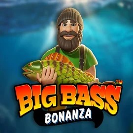 Official Slots logo: Big Bass Bonanza by Pragmatic Play at Robocat Casino