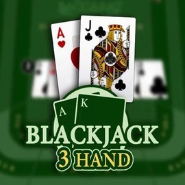 Blackjack 3H (Habanero) online game logo by Habanero on robo-cat.eu