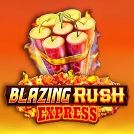 Blazing Rush Express slot logo by AreaVegas at Robocat Casino