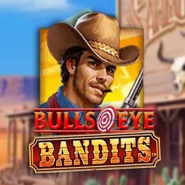 Bulls Eye Bandits slot visual from Origins available on robo-cat.eu