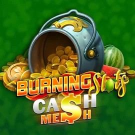 Official Slots logo: Burning Slots Cash Mesh by BF Games at Robocat Casino
