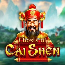 Chests of Cai Shen slot logo by Pragmatic Play at Robocat Casino