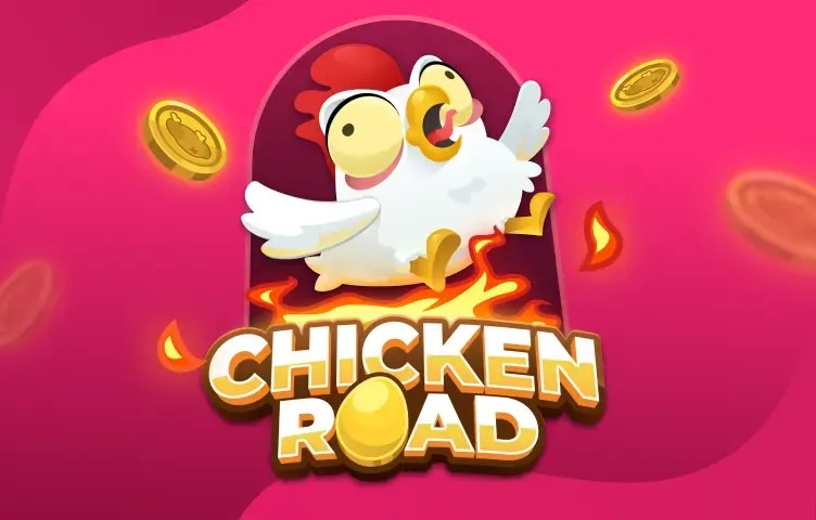 Chicken Road slot logo by InOut at Robocat Casino