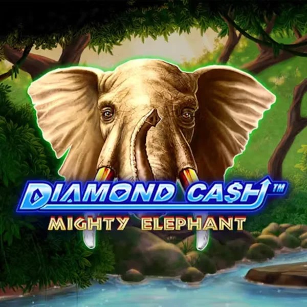 Slots logo of Diamond Cash Mighty Elephant from Greentube at Robocat Casino