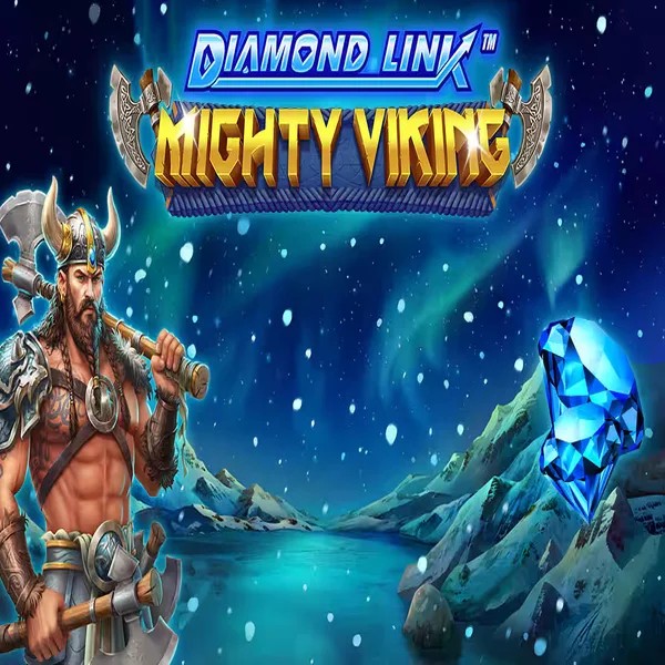 Official Slots logo: Diamond Link Mighty Viking by Greentube at Robocat Casino