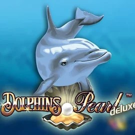 Official Slots logo: Dolphins Pearl Deluxe by Novomatic at Robocat Casino