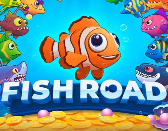 Fish Road slot visual from InOut available on robo-cat.eu