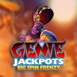 Official Jackpots logo: Genie Jackpots: Big Spin Frenzy by Blueprint Gaming at Robocat Casino