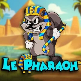 Le Pharaoh online game logo by Hacksaw Gaming on robo-cat.eu