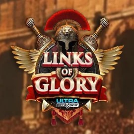Official Slots logo: Links of Glory by Slingshot Studios at Robocat Casino