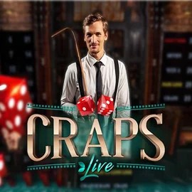 Live Craps logo by Evolution at Robocat Casino