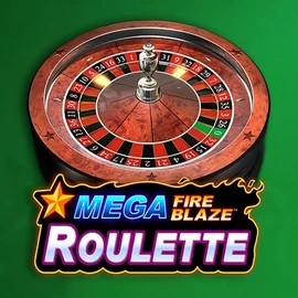 Mega Fire Blaze Roulette online game logo by Playtech on robo-cat.eu