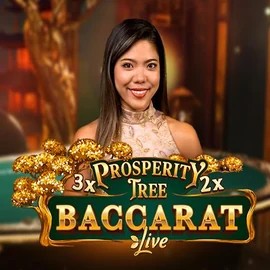 Prosperity Tree Baccarat slot visual from Evolution available on robo-cat.eu
