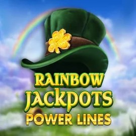 Rainbow Jackpots Power Lines slot icon by Red Tiger Gaming, available at Robocat Casino