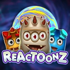 Reactoonz online game logo by Play'n GO on robo-cat.eu
