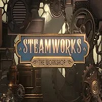 Steamworks The Workshop logo – Slots by Peter & Sons at Robocat Casino