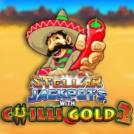 Stellar Jackpots with Chilli Gold x2 logo by Lightning Box Game at Robocat Casino