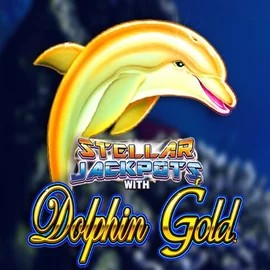 Dolphin Gold with Stellar Jackpots by Lightning Box Game, showcased at robo-cat.eu – game logo