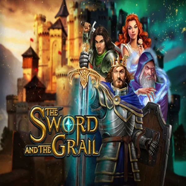 The Sword and the Grail logo – Slots by Play'n GO at Robocat Casino