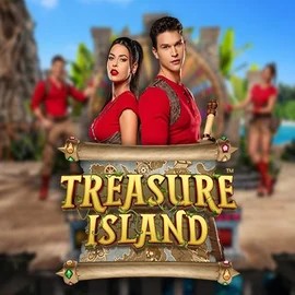 Official Live Casino logo: Treasure Island by Pragmatic Play at Robocat Casino