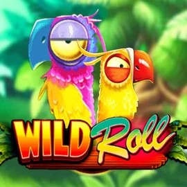 Wild Roll online game logo by Playtech on robo-cat.eu